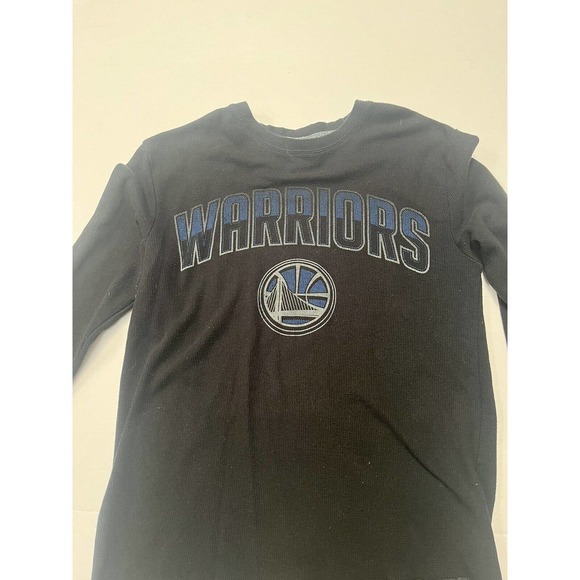 Golden State Warriors Mens navy small Long Sleeve T Shirt Basketball - Picture 2 of 9